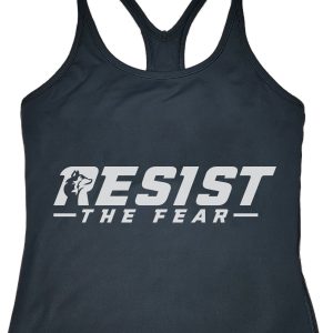Yoga vest top with chest pad